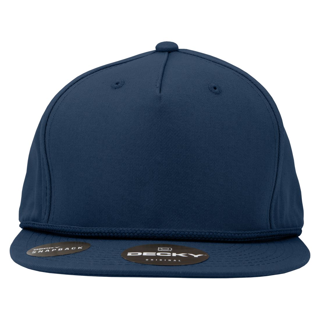 Decky 1041 5 Panel Snapback Hats High Profile Golf Caps with Rope Structured Wholesale