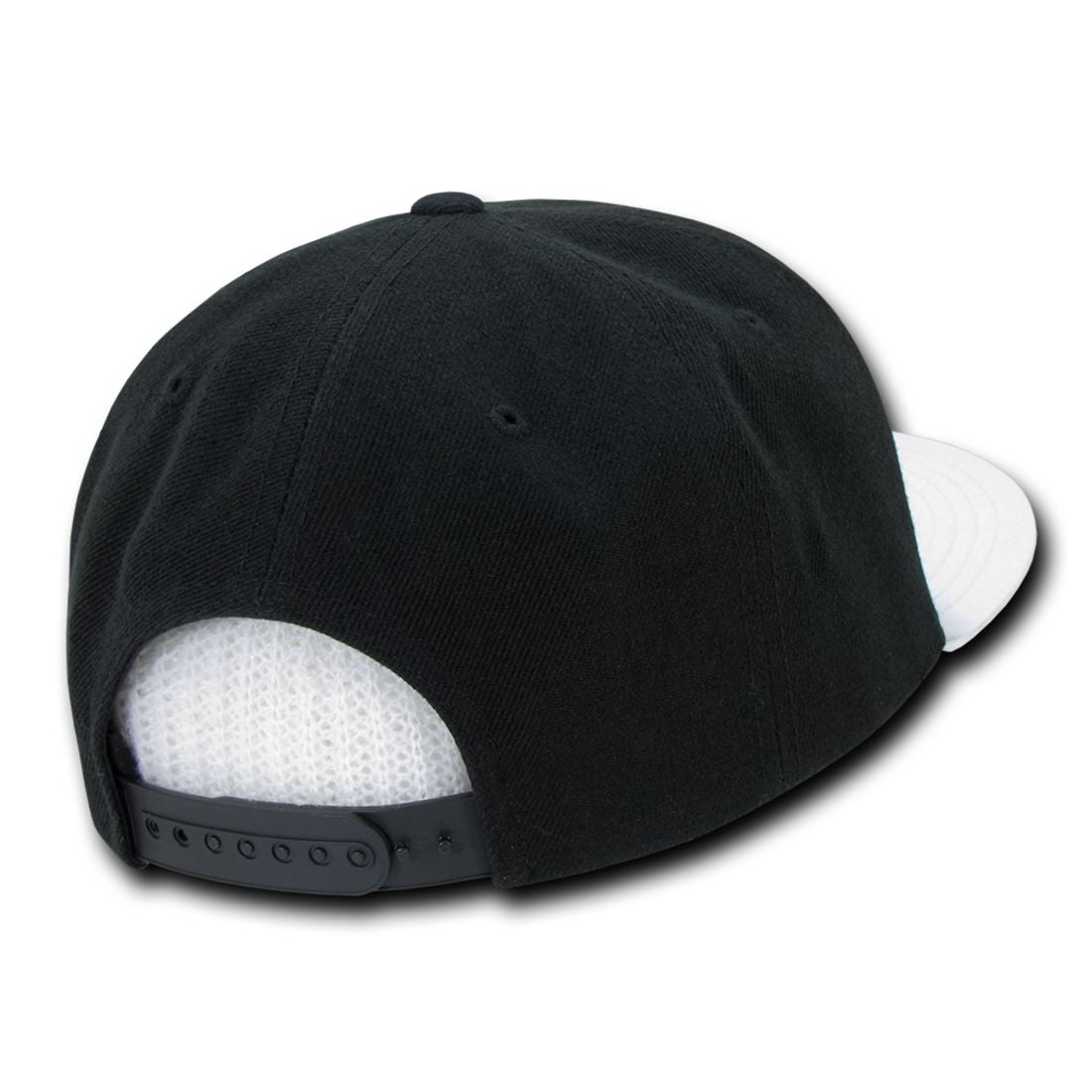 Decky 1046 High Profile Two Tone Brim Snapback Hats 6 Panel Caps Flat Bill Wholesale