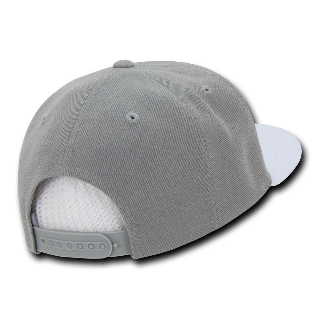 Decky 1046 High Profile Two Tone Brim Snapback Hats 6 Panel Caps Flat Bill Wholesale