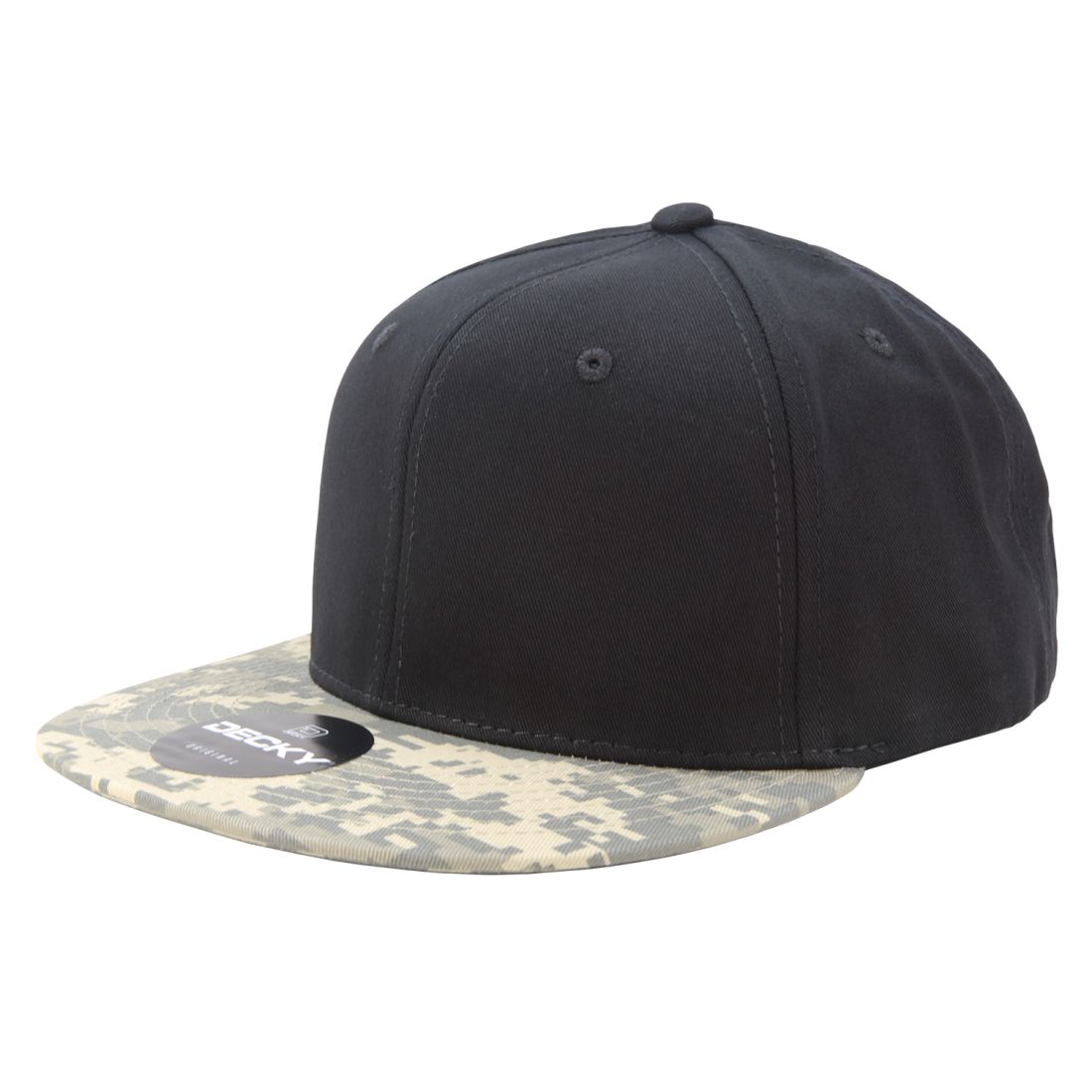 Decky 1047 Camouflage High Profile Snapback Hats 6 Panel Caps Flat Bill Army Wholesale