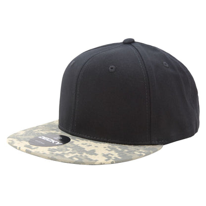 Decky 1047 Camouflage High Profile Snapback Hats 6 Panel Caps Flat Bill Army Wholesale