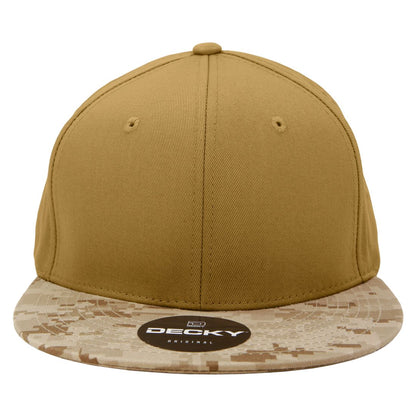 Decky 1047 Camouflage High Profile Snapback Hats 6 Panel Caps Flat Bill Army Wholesale