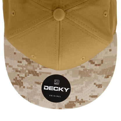 Decky 1047 Camouflage High Profile Snapback Hats 6 Panel Caps Flat Bill Army Wholesale