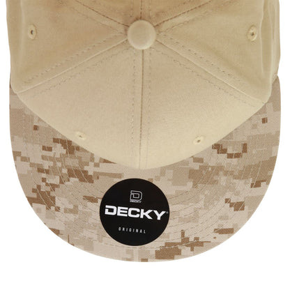 Decky 1047 Camouflage High Profile Snapback Hats 6 Panel Caps Flat Bill Army Wholesale