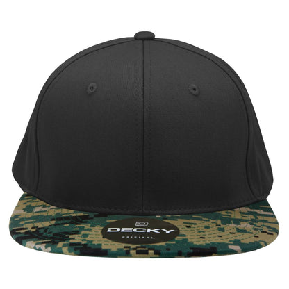 Decky 1047 Camouflage High Profile Snapback Hats 6 Panel Caps Flat Bill Army Wholesale