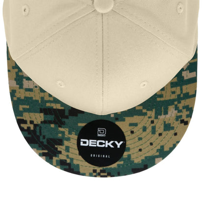 Decky 1047 Camouflage High Profile Snapback Hats 6 Panel Caps Flat Bill Army Wholesale