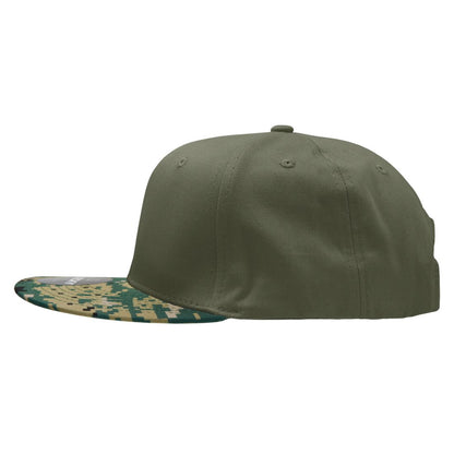 Decky 1047 Camouflage High Profile Snapback Hats 6 Panel Caps Flat Bill Army Wholesale