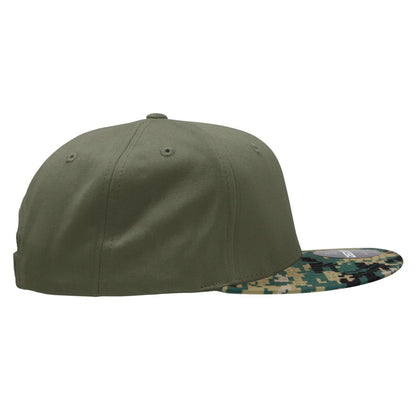 Decky 1047 Camouflage High Profile Snapback Hats 6 Panel Caps Flat Bill Army Wholesale