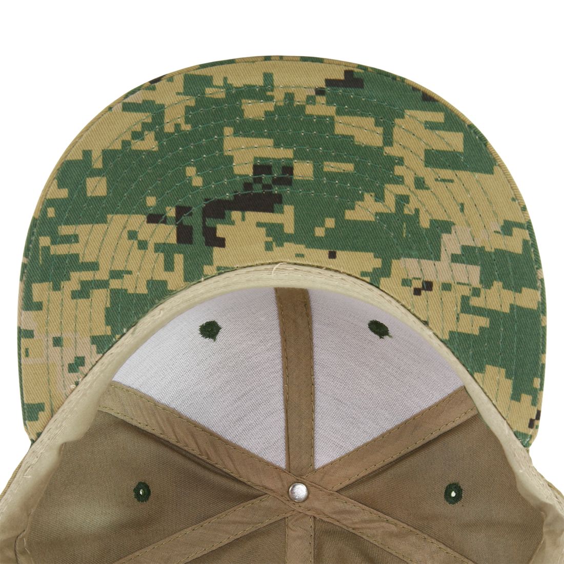 Decky 1047 Camouflage High Profile Snapback Hats 6 Panel Caps Flat Bill Army Wholesale