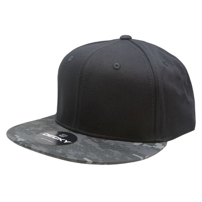 Decky 1047 Camouflage High Profile Snapback Hats 6 Panel Caps Flat Bill Army Wholesale