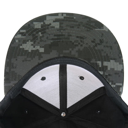 Decky 1047 Camouflage High Profile Snapback Hats 6 Panel Caps Flat Bill Army Wholesale