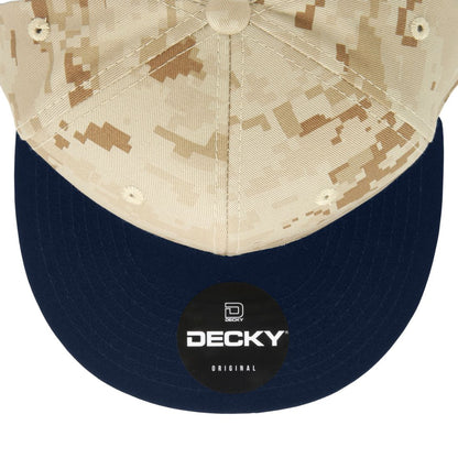 Decky 1047 Camouflage High Profile Snapback Hats 6 Panel Caps Flat Bill Army Wholesale