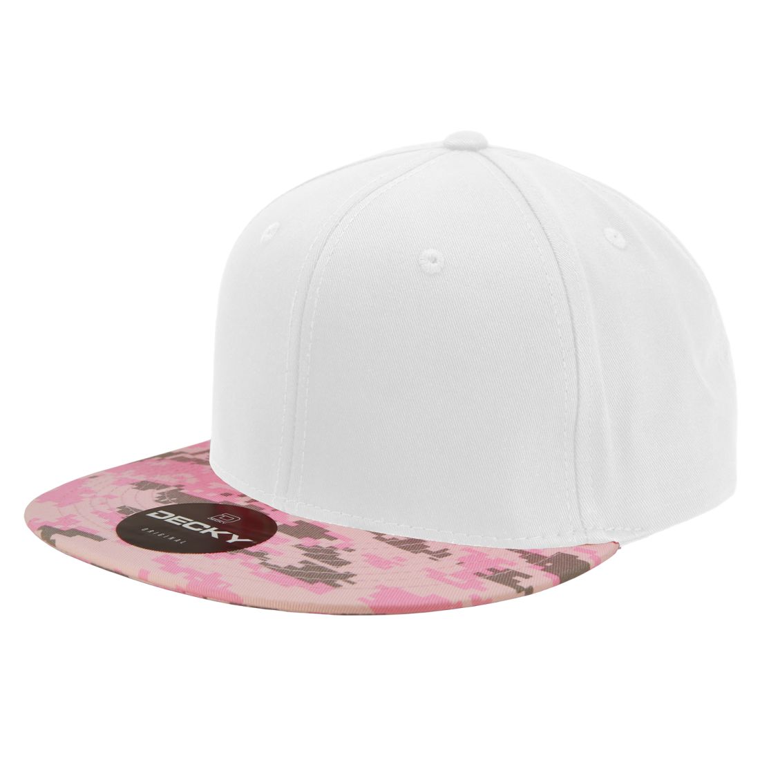 Decky 1047 Camouflage High Profile Snapback Hats 6 Panel Caps Flat Bill Army Wholesale