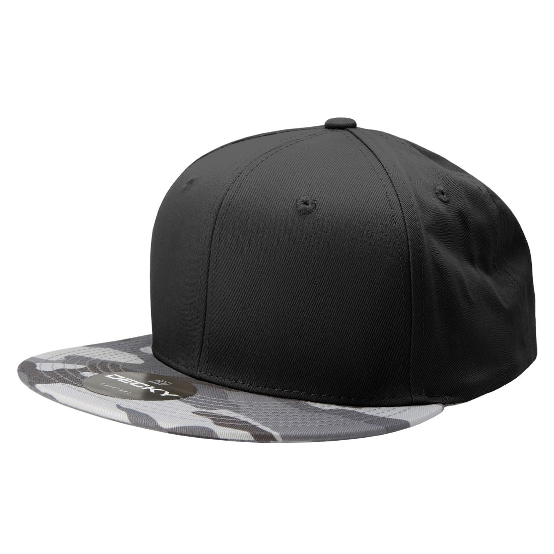 Decky 1047 Camouflage High Profile Snapback Hats 6 Panel Caps Flat Bill Army Wholesale