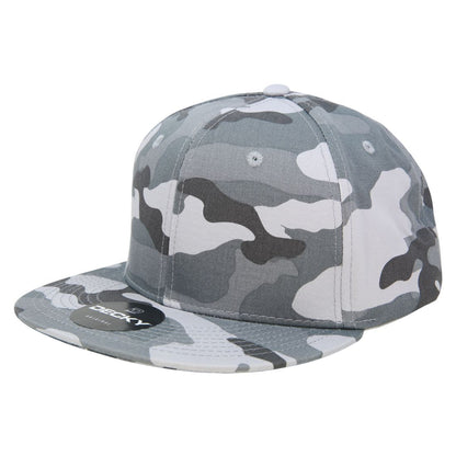 Decky 1047 Camouflage High Profile Snapback Hats 6 Panel Caps Flat Bill Army Wholesale