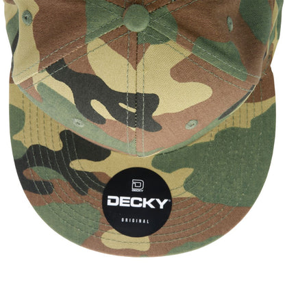 Decky 1047 Camouflage High Profile Snapback Hats 6 Panel Caps Flat Bill Army Wholesale