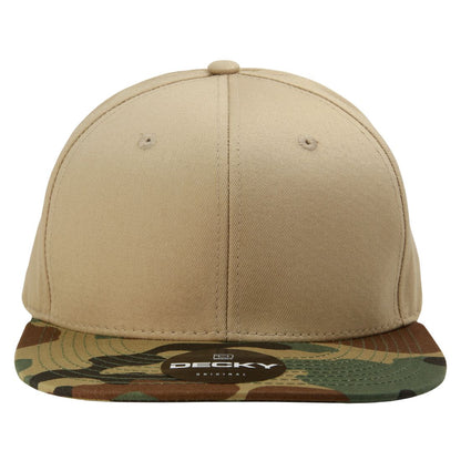 Decky 1047 Camouflage High Profile Snapback Hats 6 Panel Caps Flat Bill Army Wholesale