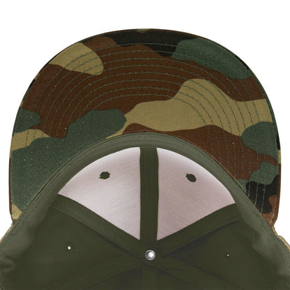 Decky 1047 Camouflage High Profile Snapback Hats 6 Panel Caps Flat Bill Army Wholesale