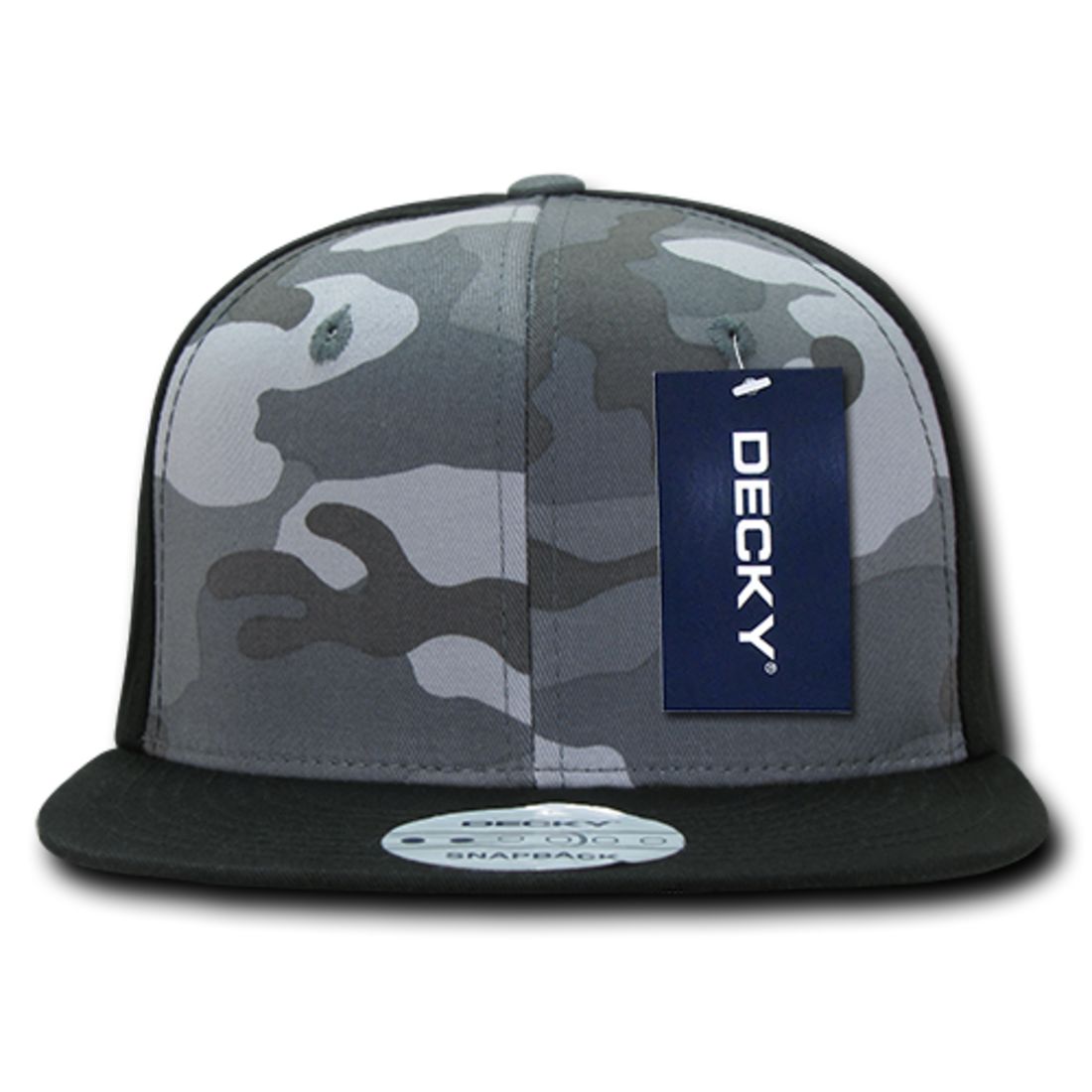 Decky 1049 High Profile Camouflage Snapback Hats 6 Panel Caps Flat Bill Structured Wholesale