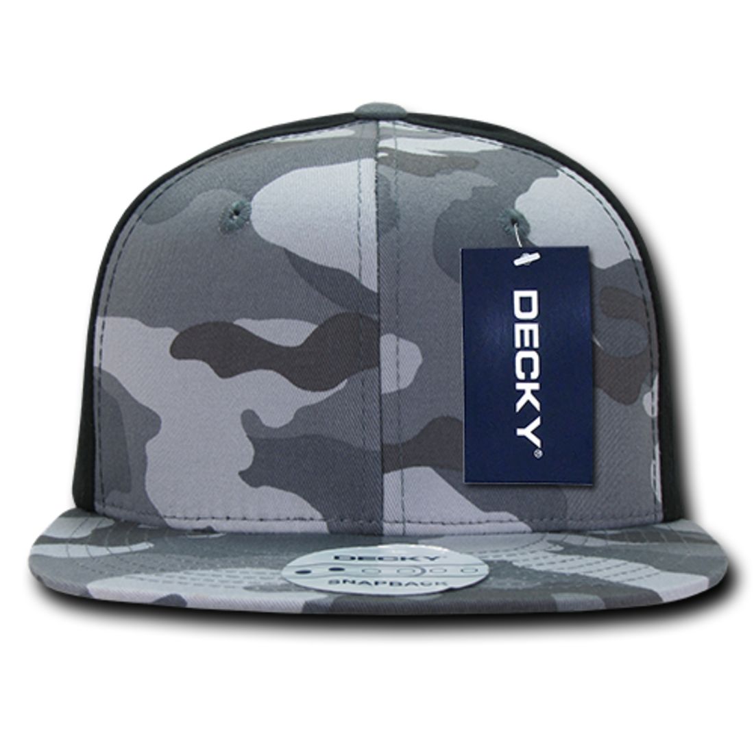 Decky 1049 High Profile Camouflage Snapback Hats 6 Panel Caps Flat Bill Structured Wholesale