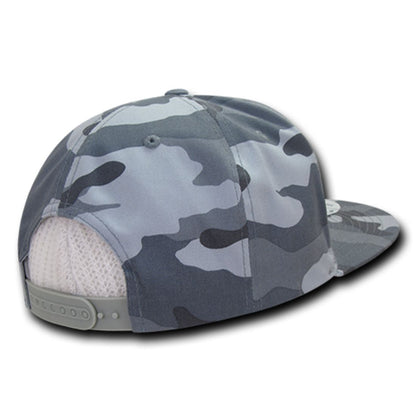 Decky 1049 High Profile Camouflage Snapback Hats 6 Panel Caps Flat Bill Structured Wholesale