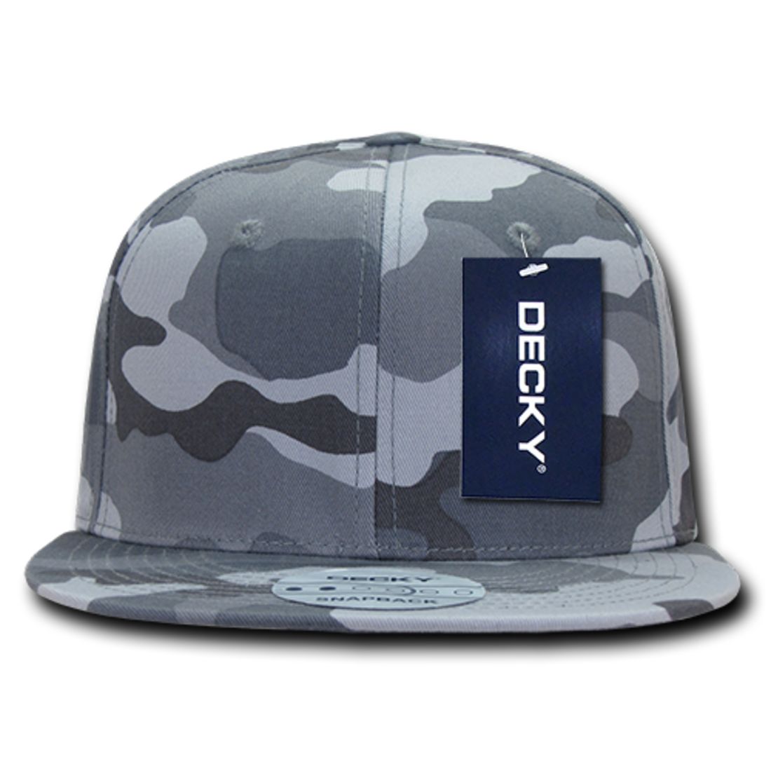 Decky 1049 High Profile Camouflage Snapback Hats 6 Panel Caps Flat Bill Structured Wholesale
