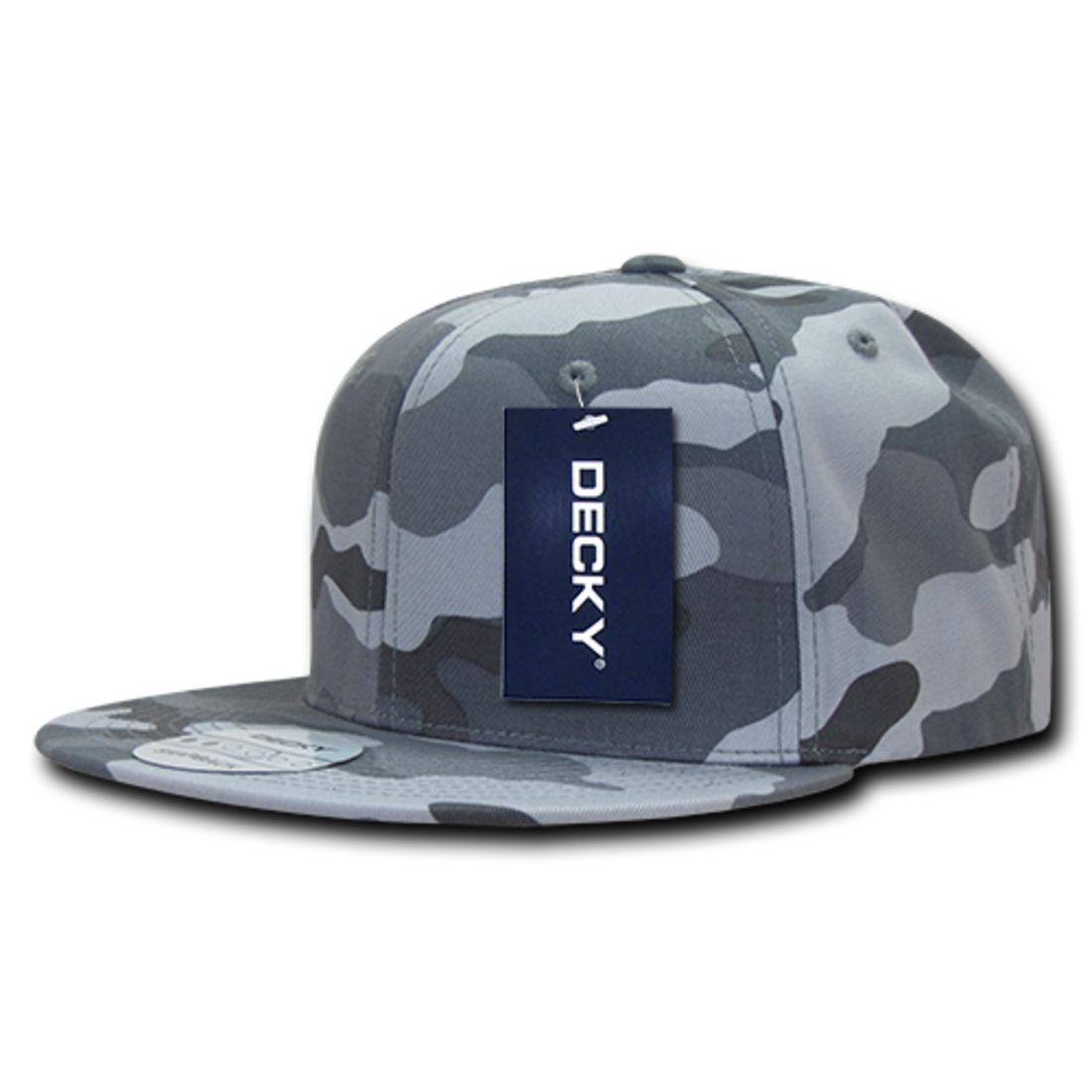 Decky 1049 High Profile Camouflage Snapback Hats 6 Panel Caps Flat Bill Structured Wholesale