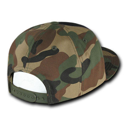 Decky 1049 High Profile Camouflage Snapback Hats 6 Panel Caps Flat Bill Structured Wholesale