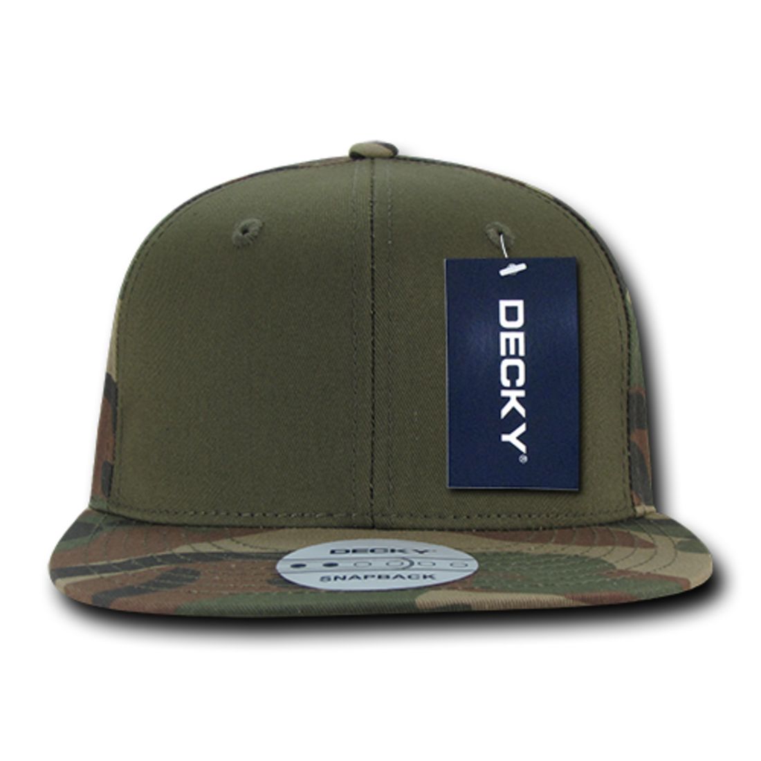 Decky 1049 High Profile Camouflage Snapback Hats 6 Panel Caps Flat Bill Structured Wholesale