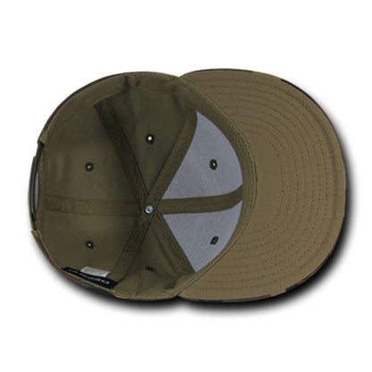 Decky 1049 High Profile Camouflage Snapback Hats 6 Panel Caps Flat Bill Structured Wholesale