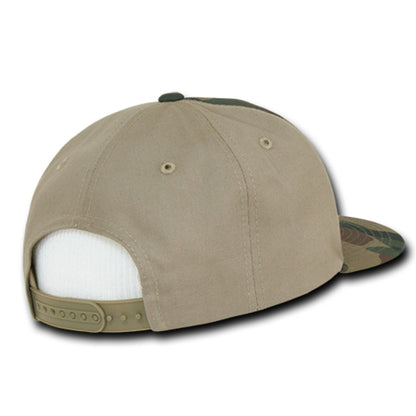Decky 1049 High Profile Camouflage Snapback Hats 6 Panel Caps Flat Bill Structured Wholesale