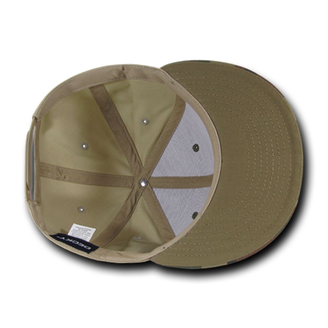 Decky 1049 High Profile Camouflage Snapback Hats 6 Panel Caps Flat Bill Structured Wholesale