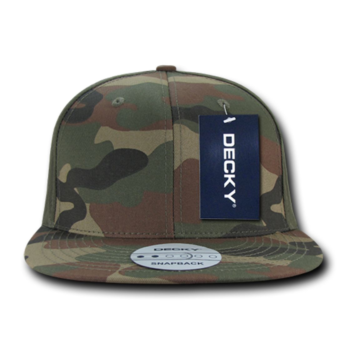 Decky 1049 High Profile Camouflage Snapback Hats 6 Panel Caps Flat Bill Structured Wholesale