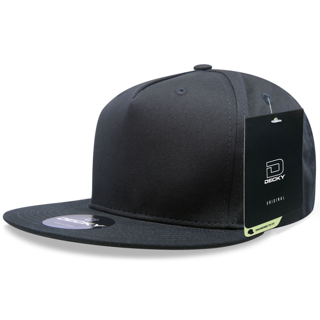 Decky 1064G Snapback Green Undervisor Hats 5 Panel Baseball Caps Cotton Wholesale