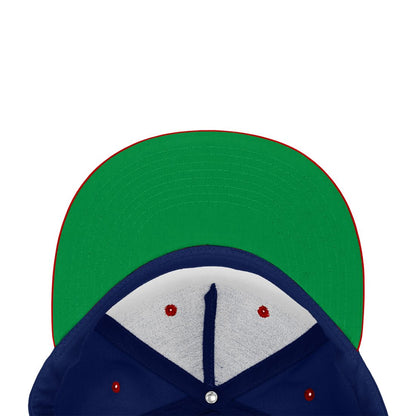 Decky 1064G Snapback Green Undervisor Hats 5 Panel Baseball Caps Cotton Wholesale