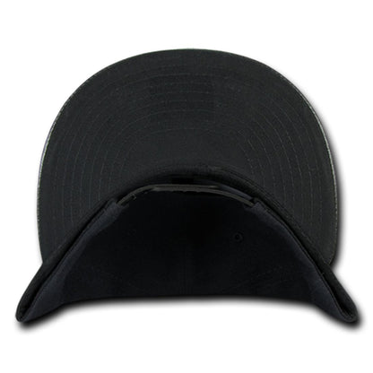 Decky 1071 Vinyl Brim Flat Bill Snapback Hats High Profile 6 Panel Caps Wholesale