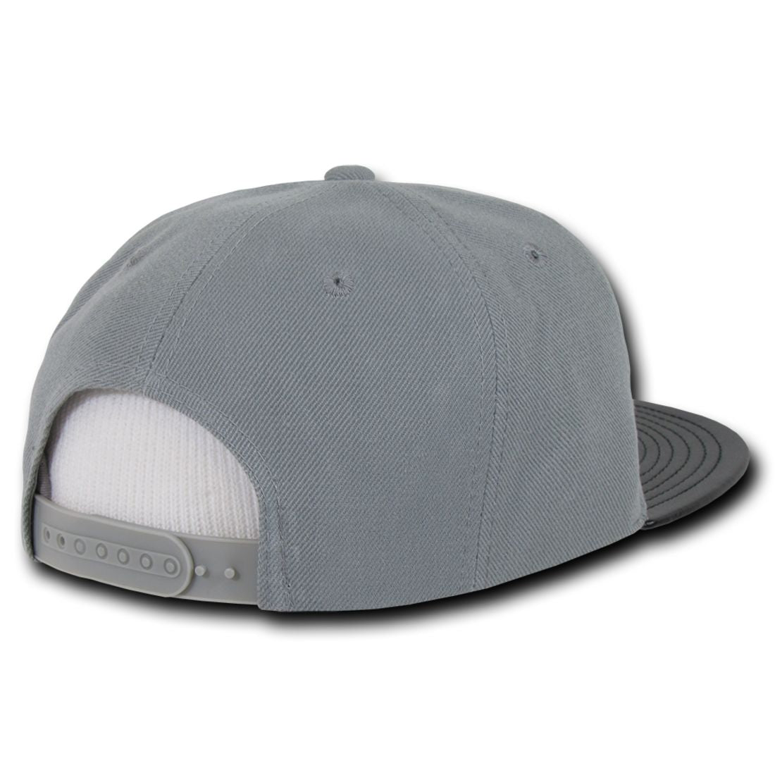 Decky 1071 Vinyl Brim Flat Bill Snapback Hats High Profile 6 Panel Caps Wholesale