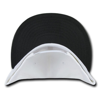 Decky 1071 Vinyl Brim Flat Bill Snapback Hats High Profile 6 Panel Caps Wholesale