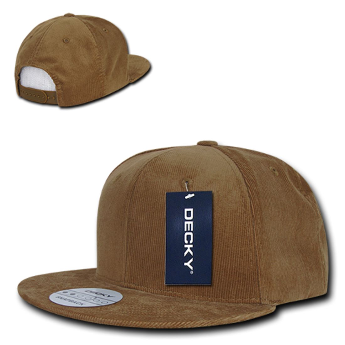 Decky 1076 High Profile Corduroy Snapback Hats Retro 6 Panel Baseball Caps Wholesale