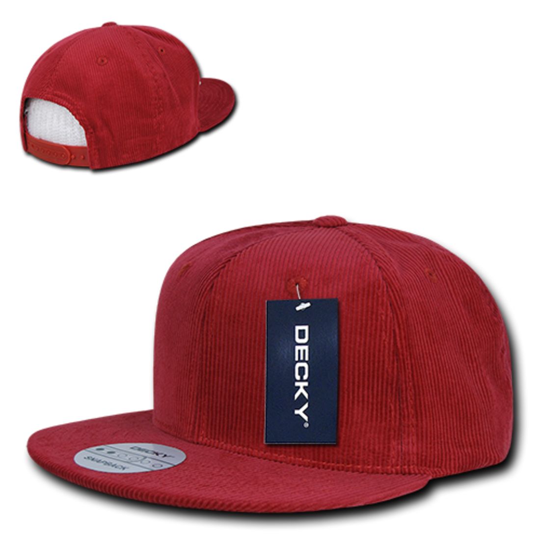 Decky 1076 High Profile Corduroy Snapback Hats Retro 6 Panel Baseball Caps Wholesale