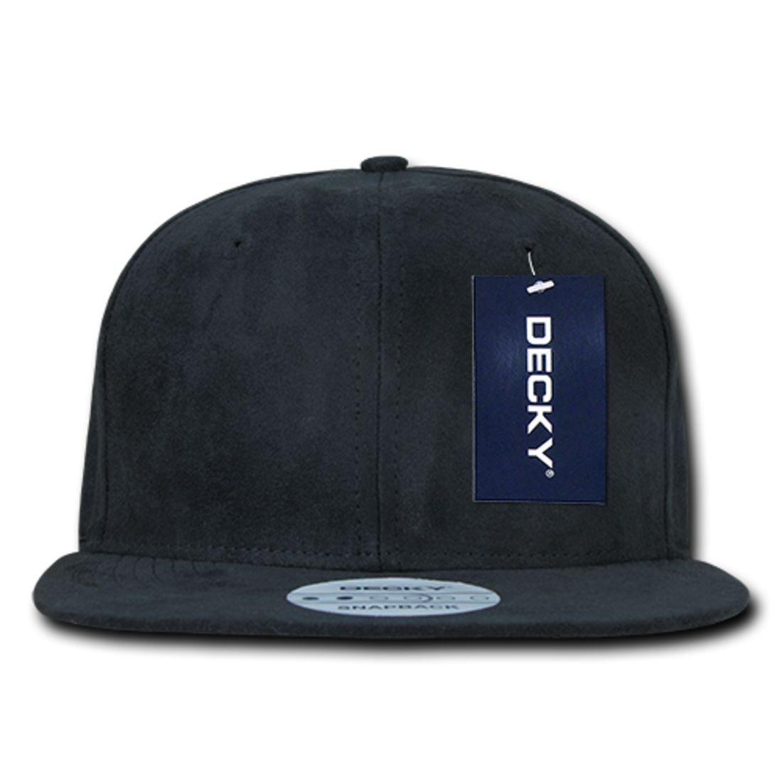 Decky 1091 Faux Suede Snapback Hats 6 Panel Flat Bill Baseball Caps Wholesale