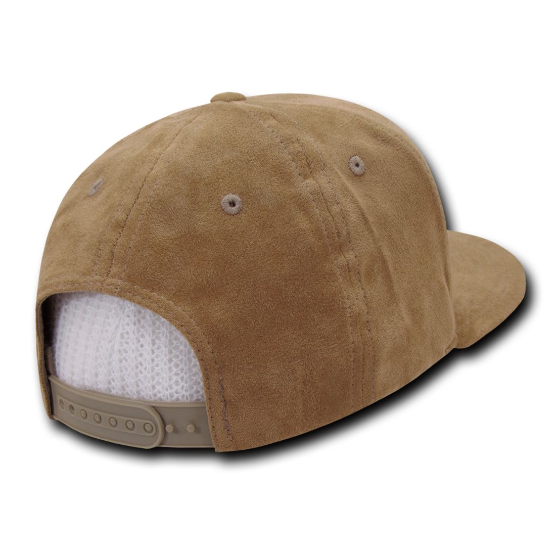Decky 1091 Faux Suede Snapback Hats 6 Panel Flat Bill Baseball Caps Wholesale