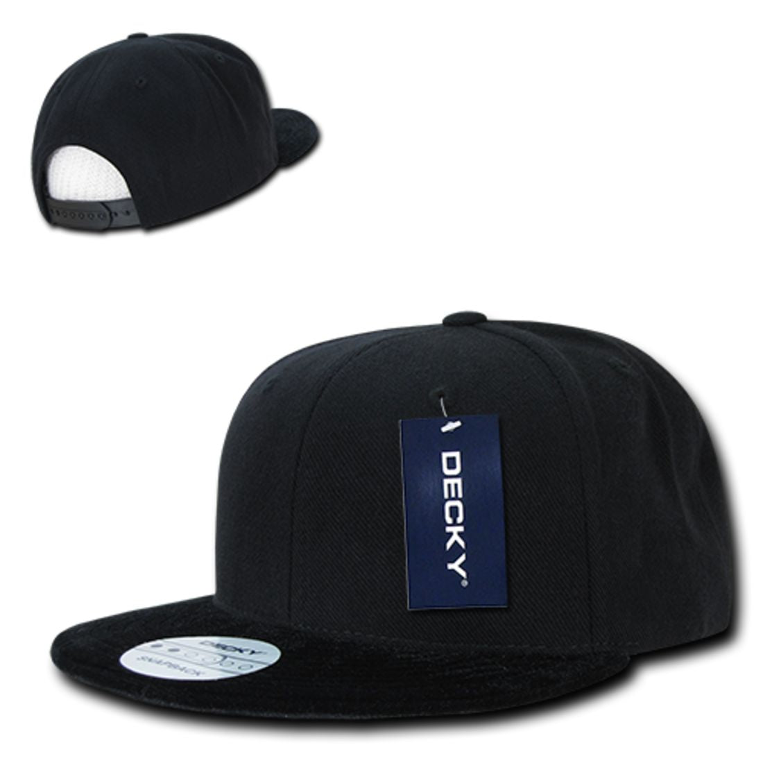 Decky 1100 High Profile Velvet Visor Snapback Hats 6 Panel Flat Bill Baseball Caps Wholesale