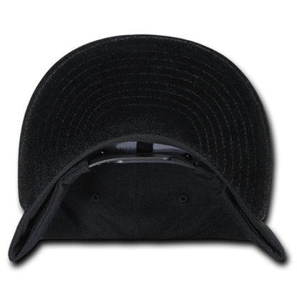 Decky 1100 High Profile Velvet Visor Snapback Hats 6 Panel Flat Bill Baseball Caps Wholesale
