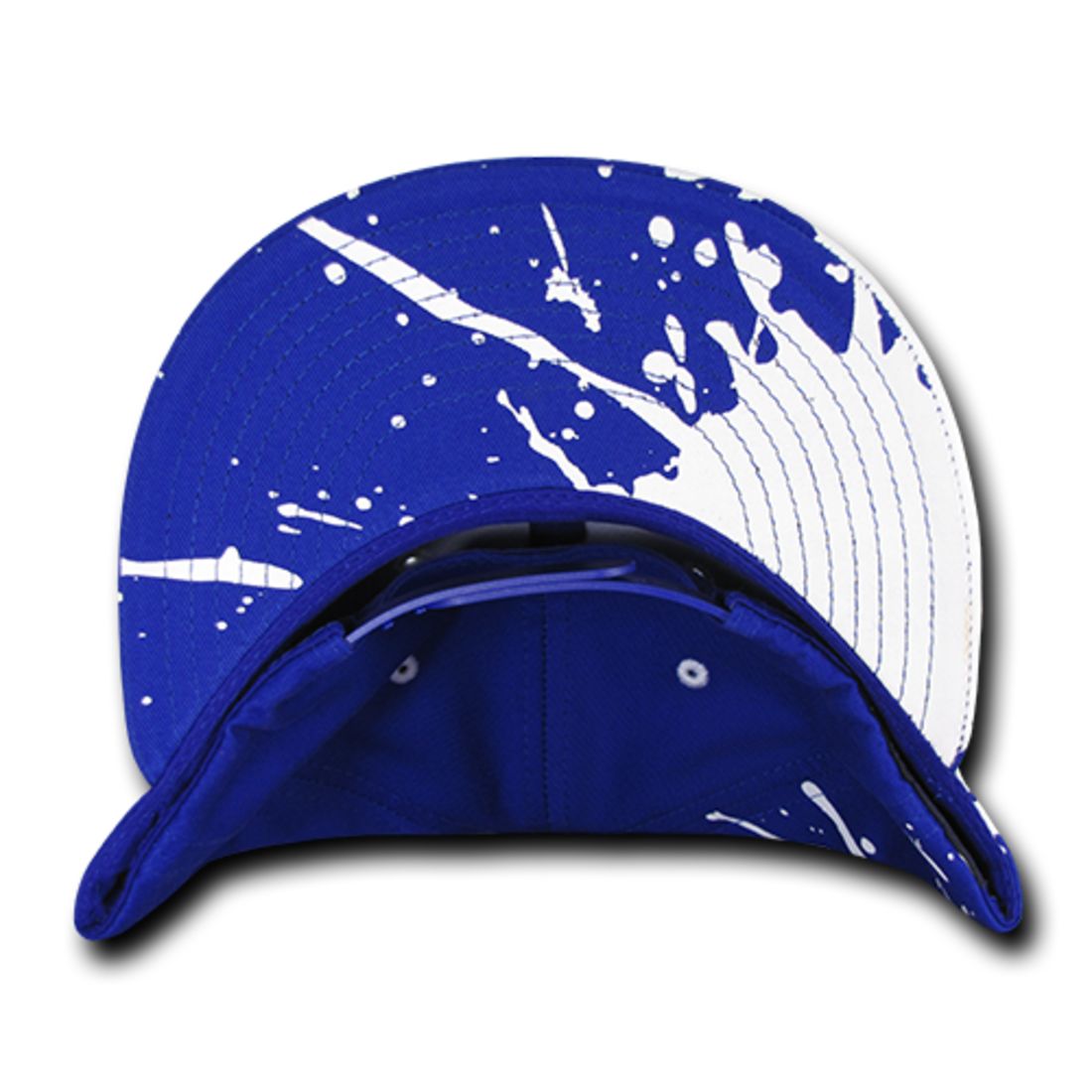 Decky 1125 Paint Splat High Profile Snapback Hats 6 Panel Flat Bill Caps Wholesale