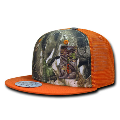 Decky 1127 Hybricam Camo Trucker Snapback Hats High Profile 6 Panel Flat Bill Caps Wholesale