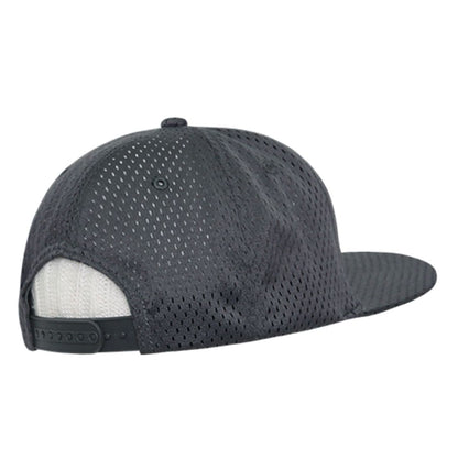 Decky 1128 High Profile Mesh Jersey Snapback Hats 6 Panel Flat Bill Caps Wholesale