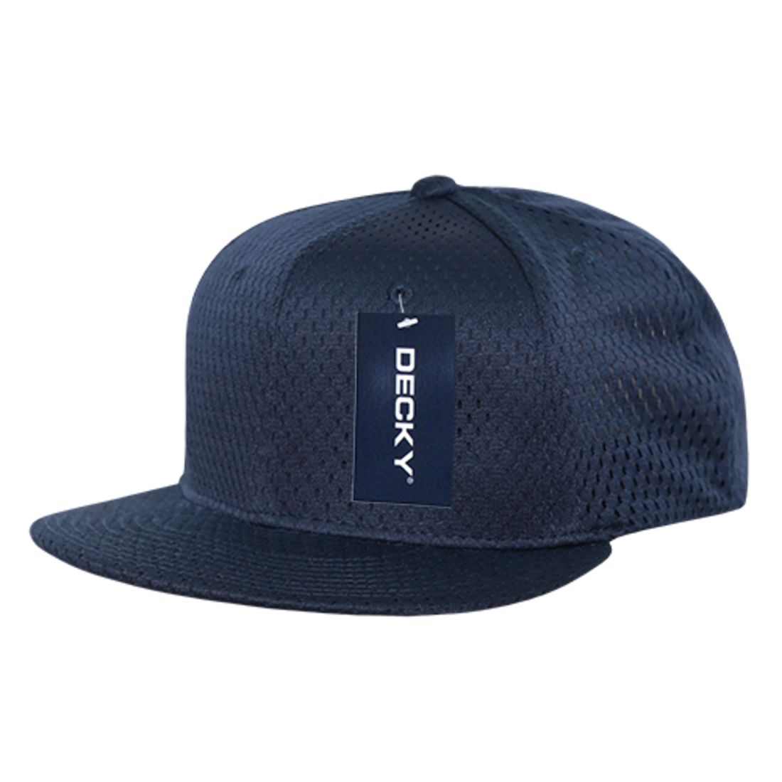 Decky 1128 High Profile Mesh Jersey Snapback Hats 6 Panel Flat Bill Caps Wholesale