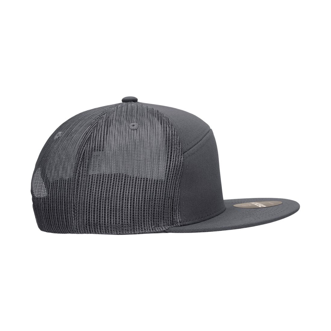 Decky 1133 Mesh Trucker Snapback Hats 7 Panel Flat Bill Baseball Caps Blank Wholesale