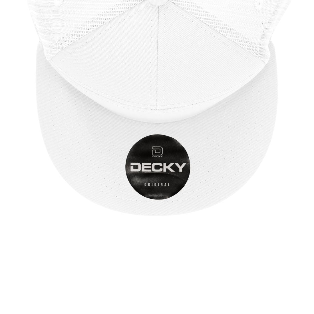 Decky 1133 Mesh Trucker Snapback Hats 7 Panel Flat Bill Baseball Caps Blank Wholesale